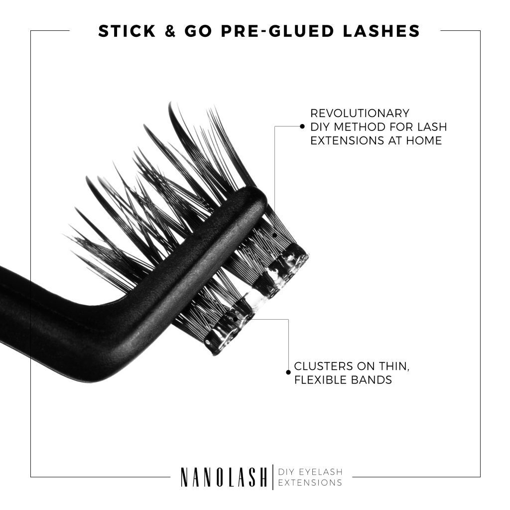 nanolash pre glued eyelashes